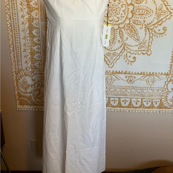 Future Collective strapless column white dress size 10 - Picture 5 of 12